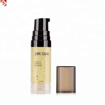 OEM private logo facial skin care serum organic anti aging anti wrinkle 24K gold collagen firming moisturizing face serum